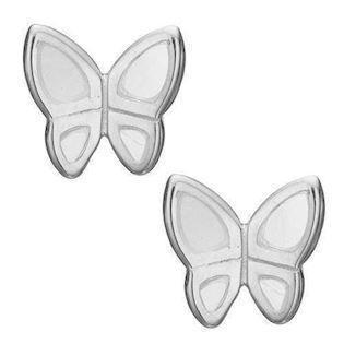 Christina Collect 925 Sterling Silber Mop Schmetterlinge kleine Schmetterlinge mit weißem Emaille, Modell 671-S14